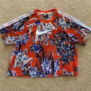 Nike Sportswear- Floral Perforated Shirt